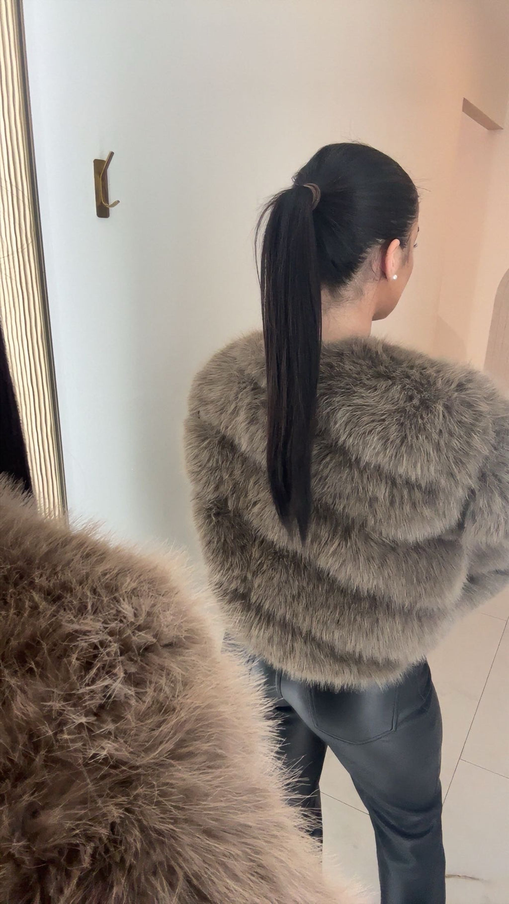 Veste Fausse Fourrure Courte