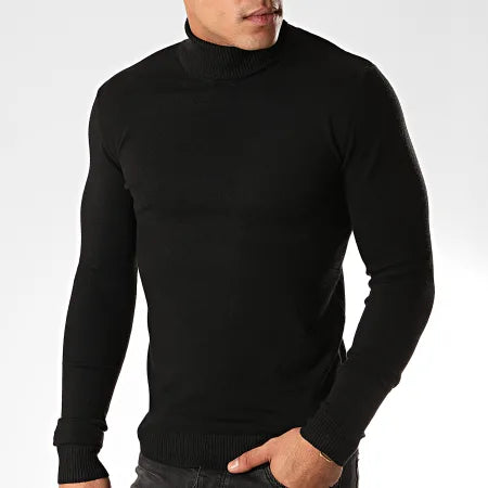 Textured Turtleneck Sweater