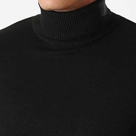 Textured Turtleneck Sweater