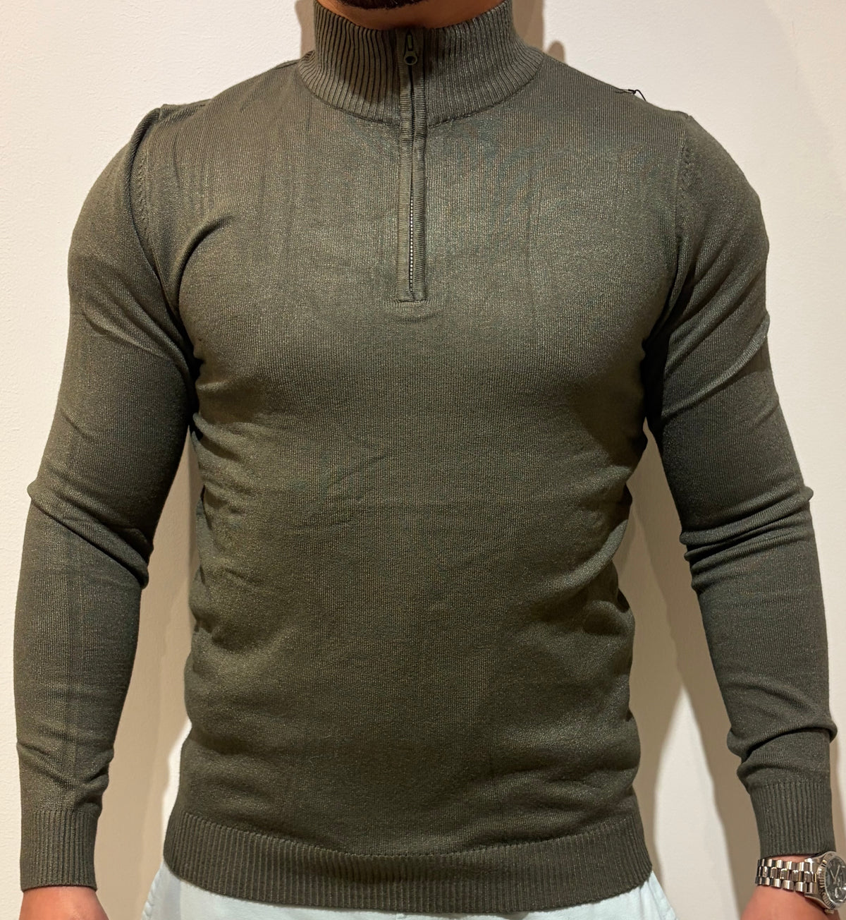 Pull Col Montant Zip