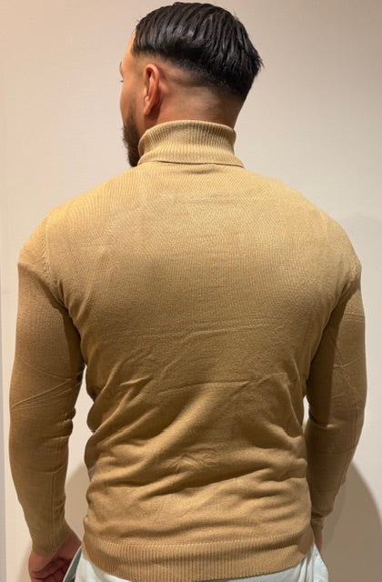 Textured Turtleneck Sweater