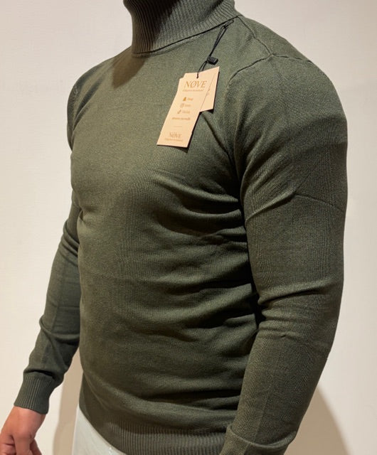Textured Turtleneck Sweater