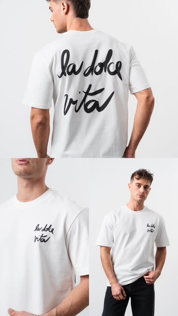 T-Shirt La Dolce Vita noir - face