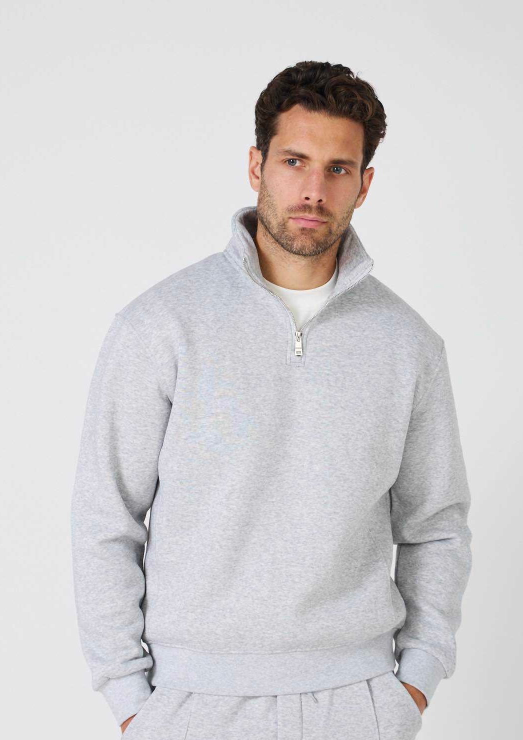 Pull Zippé Molletonné Chic & Sport